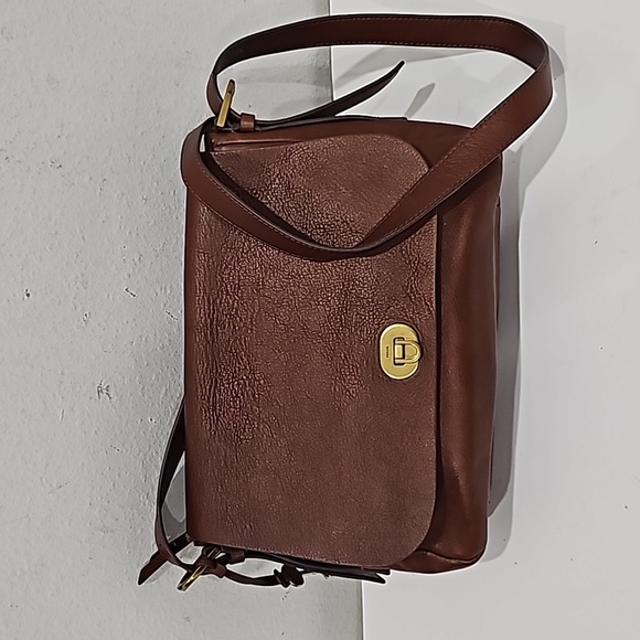 Fossil Women's Gabriella Brown Leather Flap Crossbody NWOT. - Picture 13 of 13